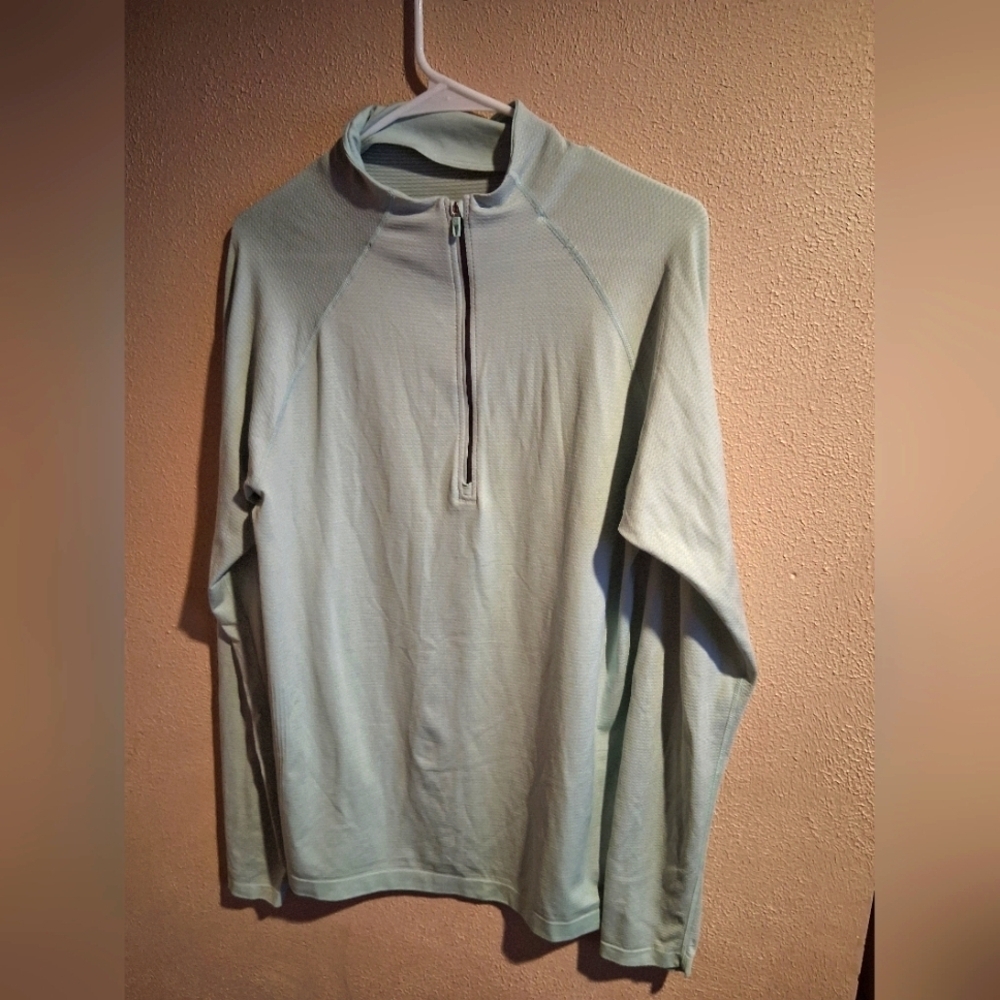 Lululemon Metal VentTech 1/2 Zip Laurel Green Arctic Pastel L